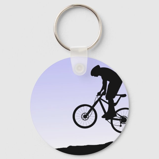 Mountain Biking Key Ring (Front)