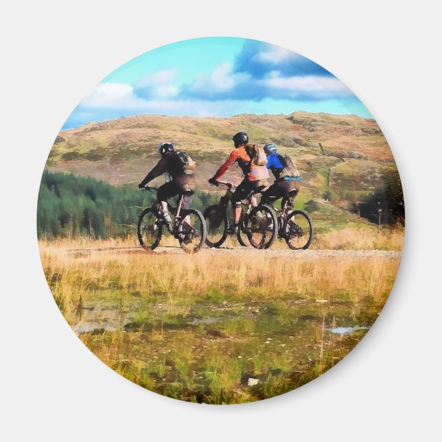MOUNTAIN BIKING MAGNET (Front)