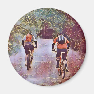 MOUNTAIN BIKING MAGNET