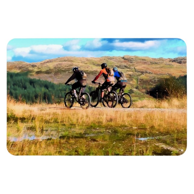 MOUNTAIN BIKING MAGNET (Horizontal)
