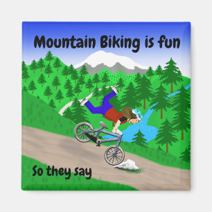 Mountain Biking Magnet