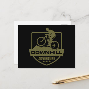 Mountain Biking MTB Downhill Postcard