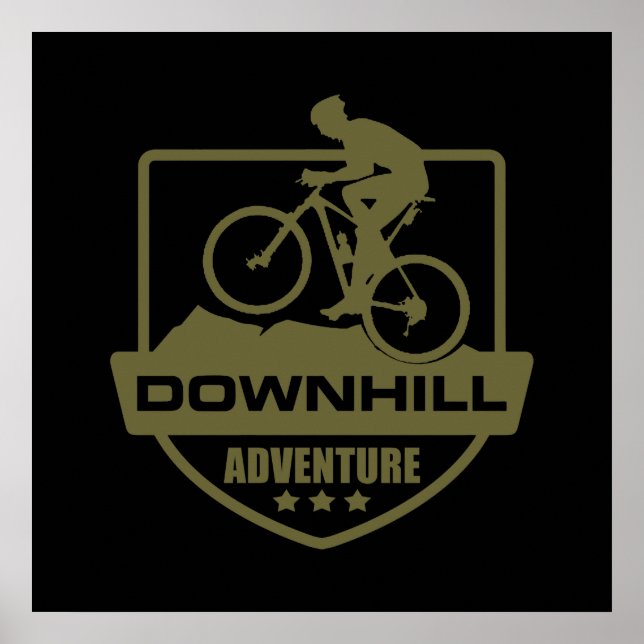 Mountain Biking MTB Downhill Poster (Front)