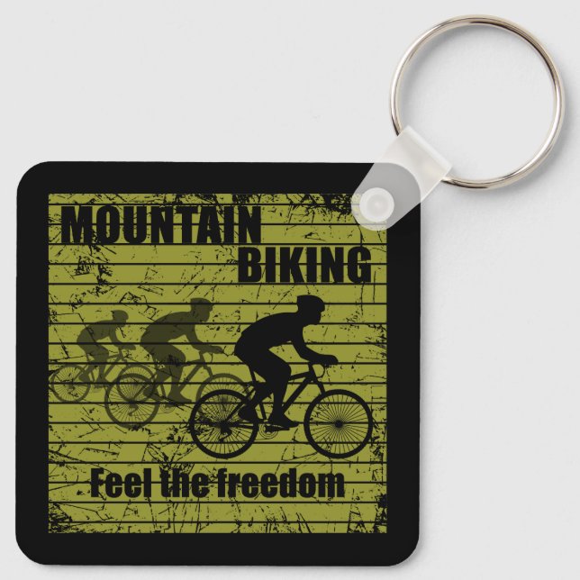 Mountain biking MTB Key Ring (Back)