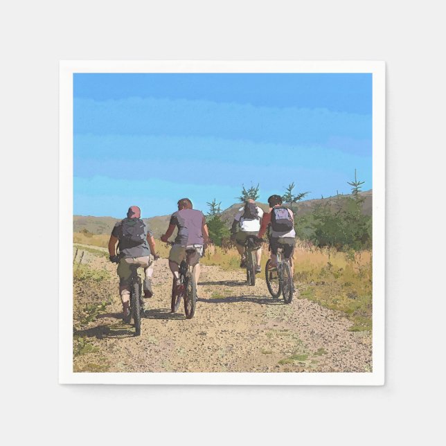 MOUNTAIN BIKING NAPKIN (Front)