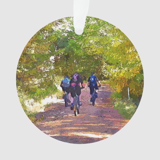 MOUNTAIN BIKING ORNAMENT (Front)
