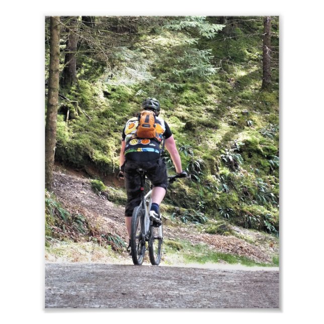 MOUNTAIN BIKING PHOTO PRINT (Front)