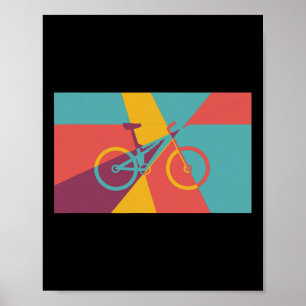 Mountain Biking Pop Art Effect Mtb Fully  Poster