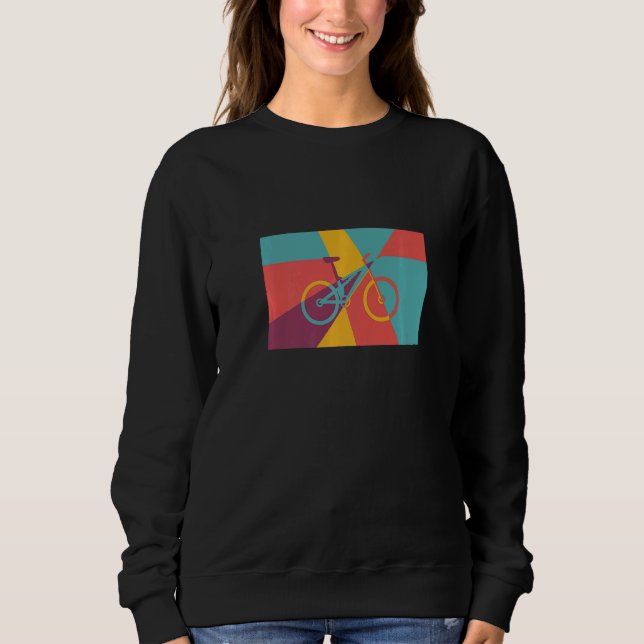 Mountain Biking Pop Effect MTB Fully Sweatshirt (Front)