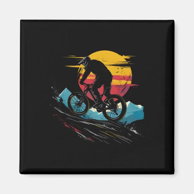 Mountain Biking Portrait Outdoor Sports _1  Magnet (Front)