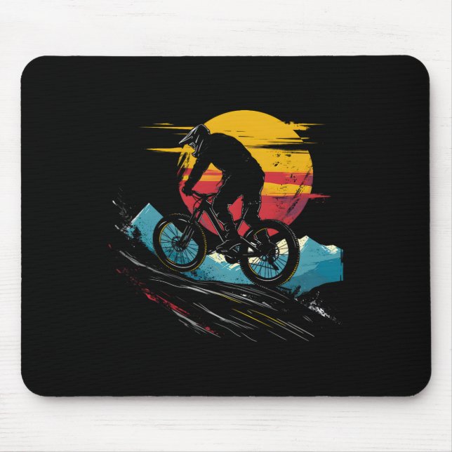 Mountain Biking Portrait Outdoor Sports _1  Mouse Pad (Front)