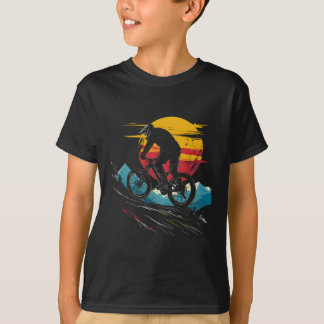 Mountain Biking Portrait Outdoor Sports _1  T-Shirt