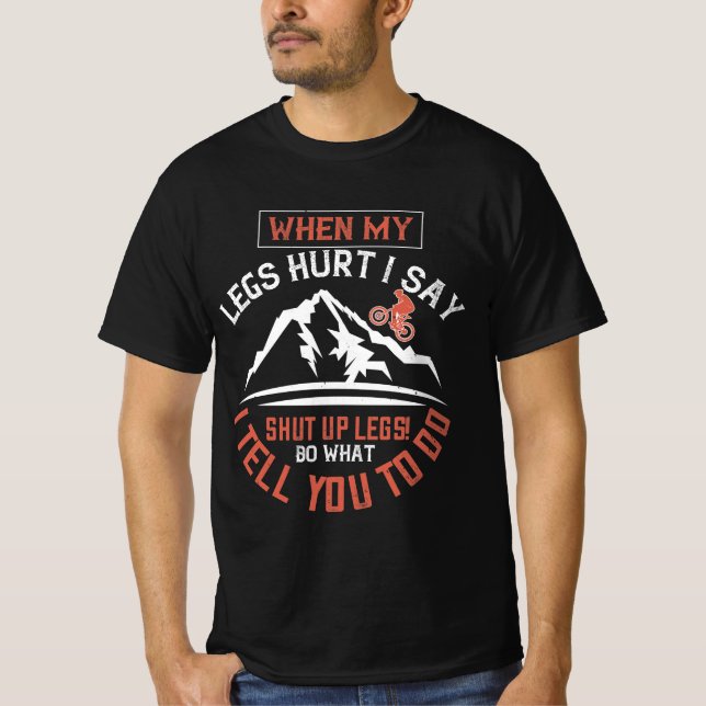 Mountain Biking Quotes Gift T-Shirt (Front)
