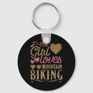 Mountain Biking Shirt - Mountain Bike Tee Gift Key Ring
