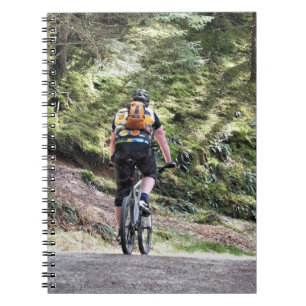 MOUNTAIN BIKING SPIRAL NOTEBOOK
