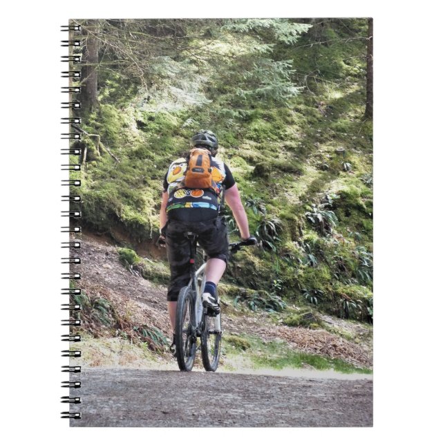 MOUNTAIN BIKING SPIRAL NOTEBOOK (Front)