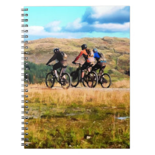 MOUNTAIN BIKING SPIRAL NOTEBOOK