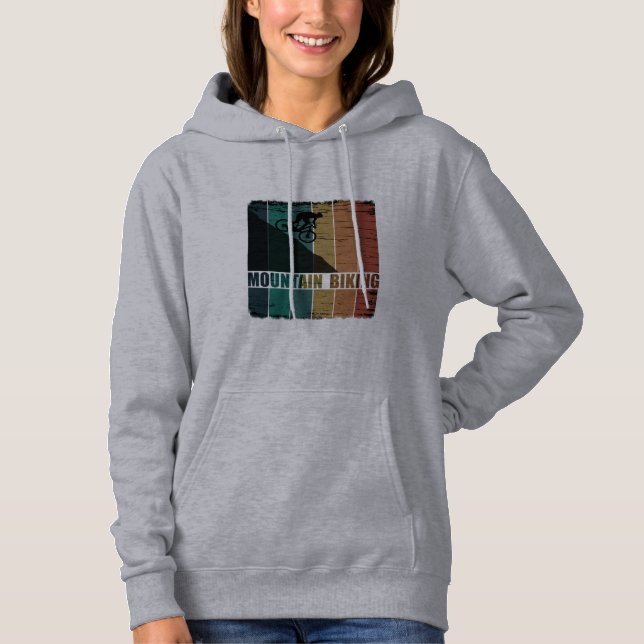 Mountain biking vintage hoodie (Front)