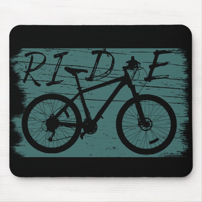 Mountain biking vintage mouse pad (Front)