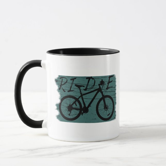 Mountain biking vintage mug (Left)