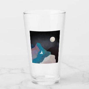 Mountain Bird Landscape Glass
