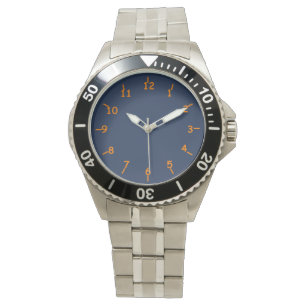 Mountain Blue and Orange Watch