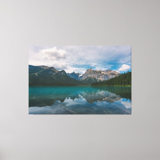 Mountain blue lake canvas print (Front)