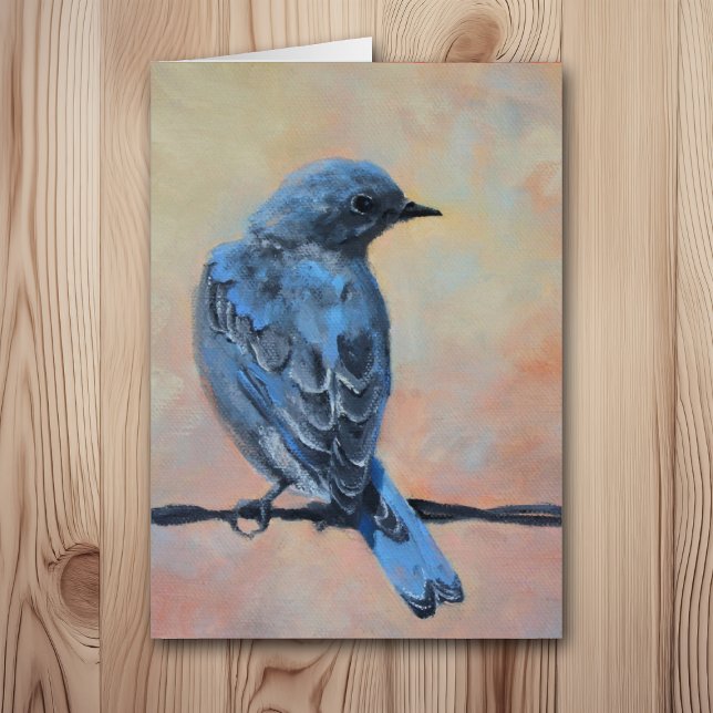 Mountain Bluebird Fine Art All Occasion Card (Creator Uploaded)