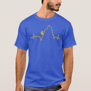 Mountain Bolder Climbing Heartbeat Rock Climbing C T-Shirt