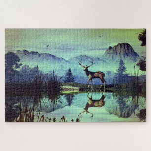 Mountain Buck Jigsaw Puzzle