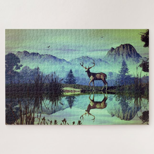 Mountain Buck Jigsaw Puzzle (Horizontal)