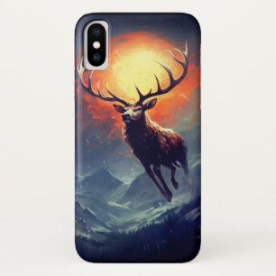Mountain Buck Running From Blazing Fire   Case-Mate iPhone Case