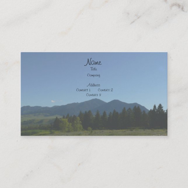 Mountain Business Cards (Front)