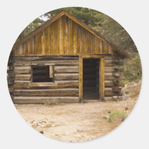 Mountain Cabin Classic Round Sticker