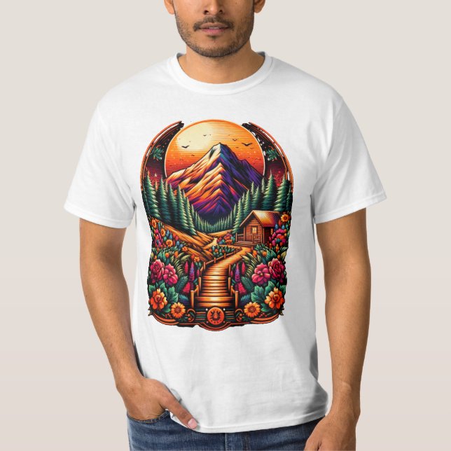 Mountain Cabin T-Shirt (Front)