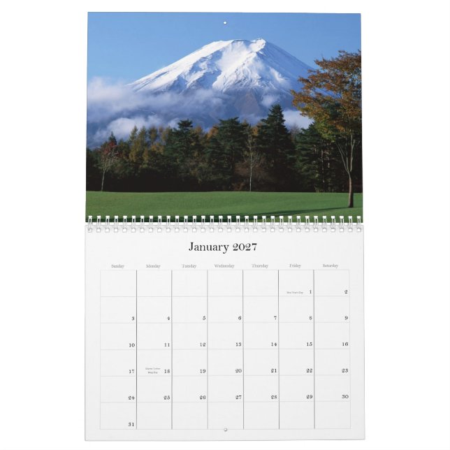 Mountain Calender 2 Calendar (Jan 2027)