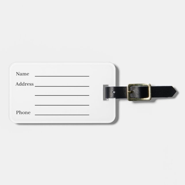 Mountain Calling Luggage Tag (Front Horizontal)