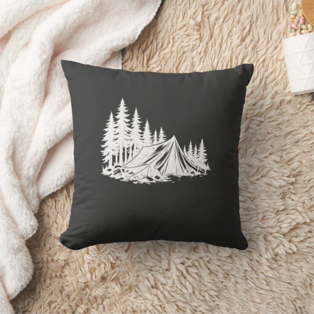 Mountain Camping Adventure Nature Cushion (Blanket)