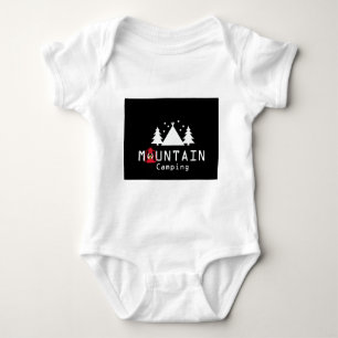 mountain camping baby bodysuit