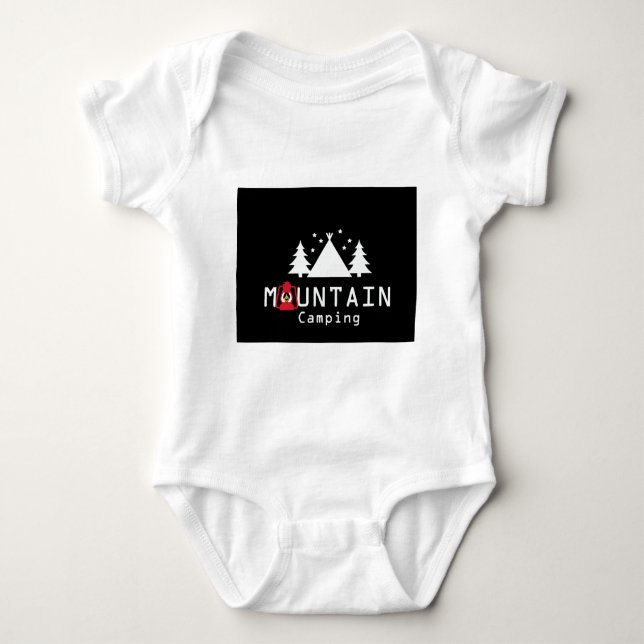 mountain camping baby bodysuit (Front)