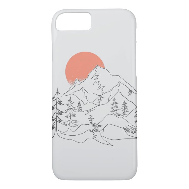 Mountain Camping iPhone Case (Back)