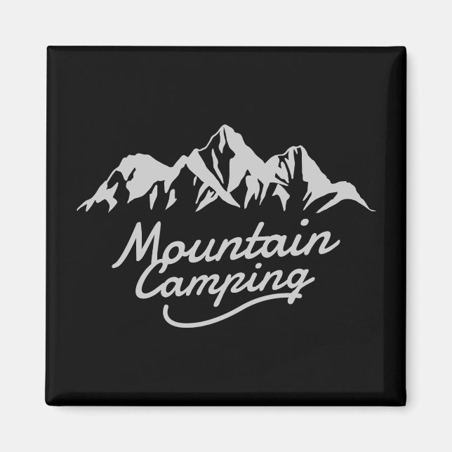 Mountain Camping Magnet (Front)