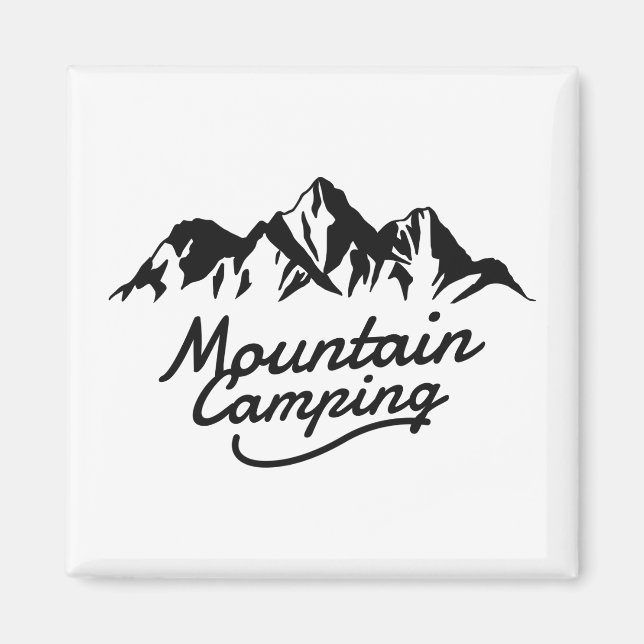 Mountain Camping Magnet (Front)