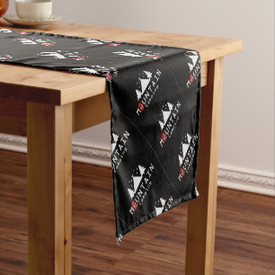 mountain camping short table runner