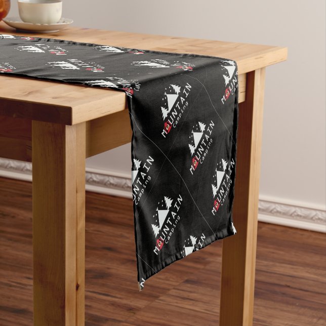mountain camping short table runner (In Situ)