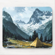 Mountain Camping Themed Scenic View