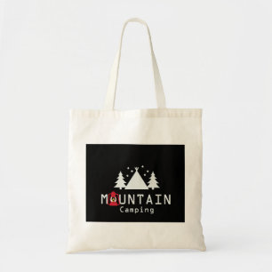 mountain camping tote bag