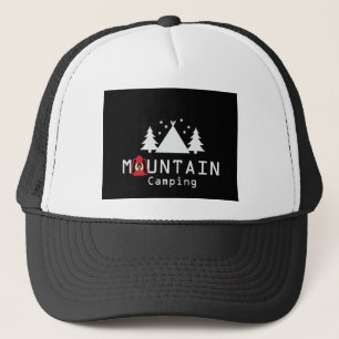 mountain camping trucker hat