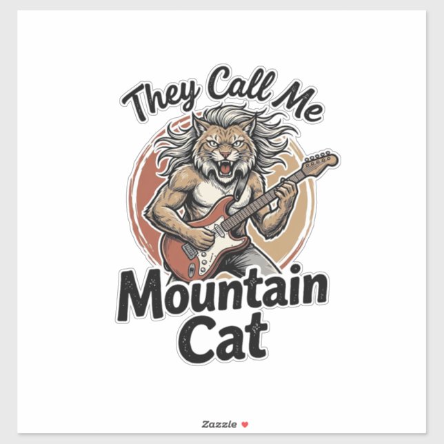 Mountain Cat Vintage Engraving Rock Graphic Tee_1 (Sheet)