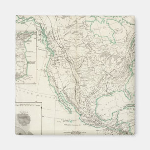 Mountain chains in North America Magnet